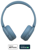 Sony WH-CH520 On-Ear Wireless Bluetooth Headphones - Blue