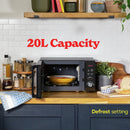 Russell Hobbs 800W Standard Microwave RHM2076B - Black