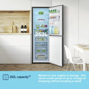 Fridgemaster MC55240DEB Freestanding Fridge Freezer - Black