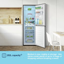 Fridgemaster MC55240DES Freestanding Fridge Freezer - Silver