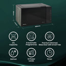 Hisense 800W 23L Standard Microwave H23MOBS5H4UK - Black