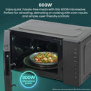 Hisense 800W 23L Standard Microwave H23MOBS5H4UK - Black