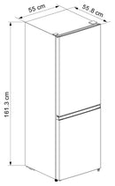 Bush ME55161W Freestanding Fridge Freezer - White