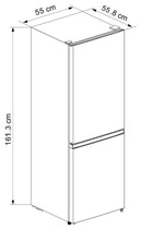 Bush ME55161B Freestanding Fridge Freezer - Black