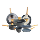Bateria Cocina Hudson Ceramica Antiadherente Granito 9 Pz
