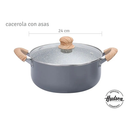 Bateria Cocina Hudson Ceramica Antiadherente Granito 9 Pz