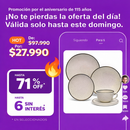 Juego de vajilla Oxford Brisa 30 piezas