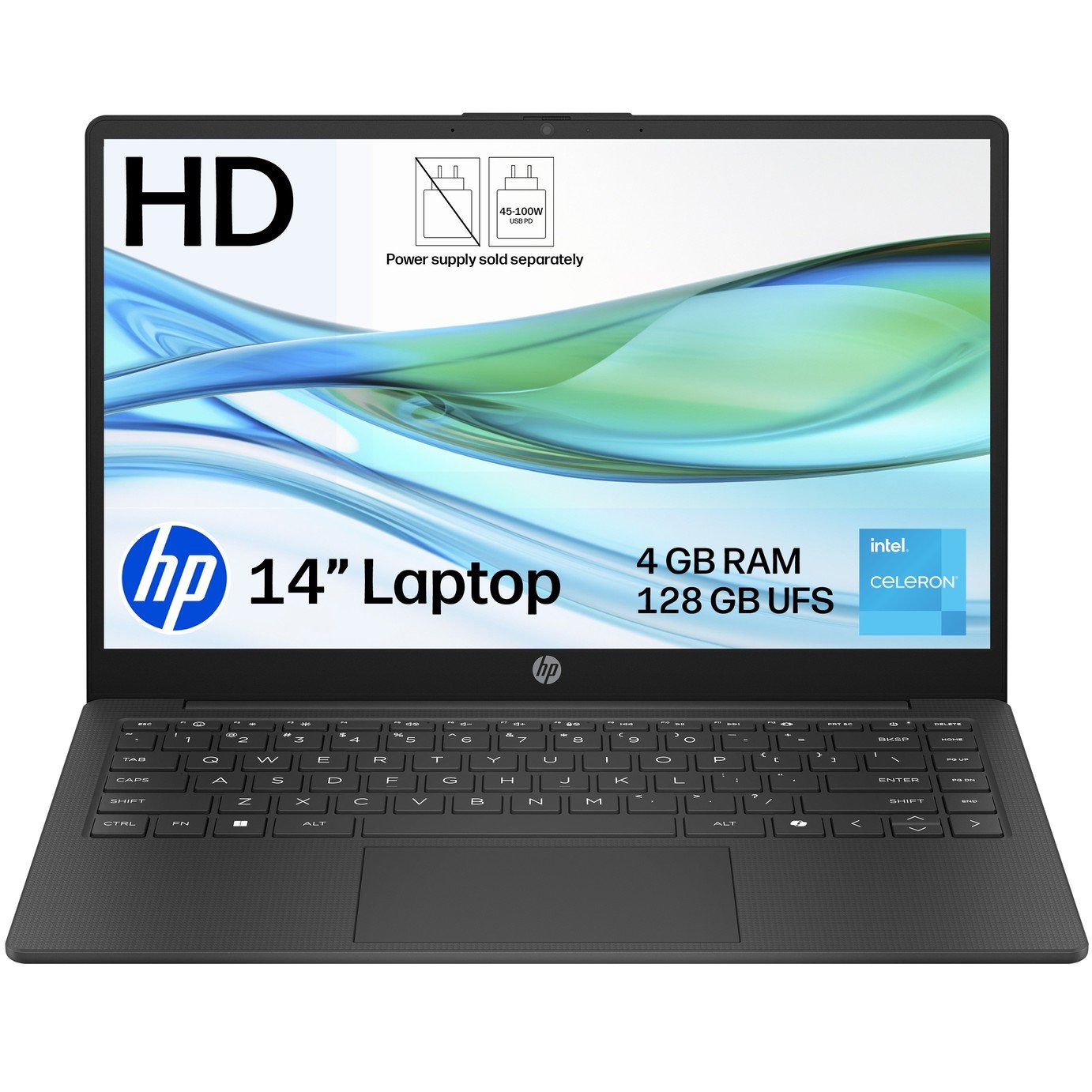 HP 14-ep2001na 14in Intel N1504GB 128GB Laptop